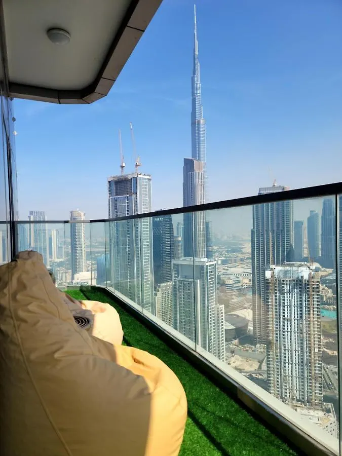 Apartment Reverie Stays - Picturesque & Modern 3Br With Full Burj Khalifa View Dubai